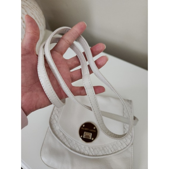 Elliot Lucca Women's Crossbody Purse/Handbag Genuine Leather White Cream - Picture 10 of 10